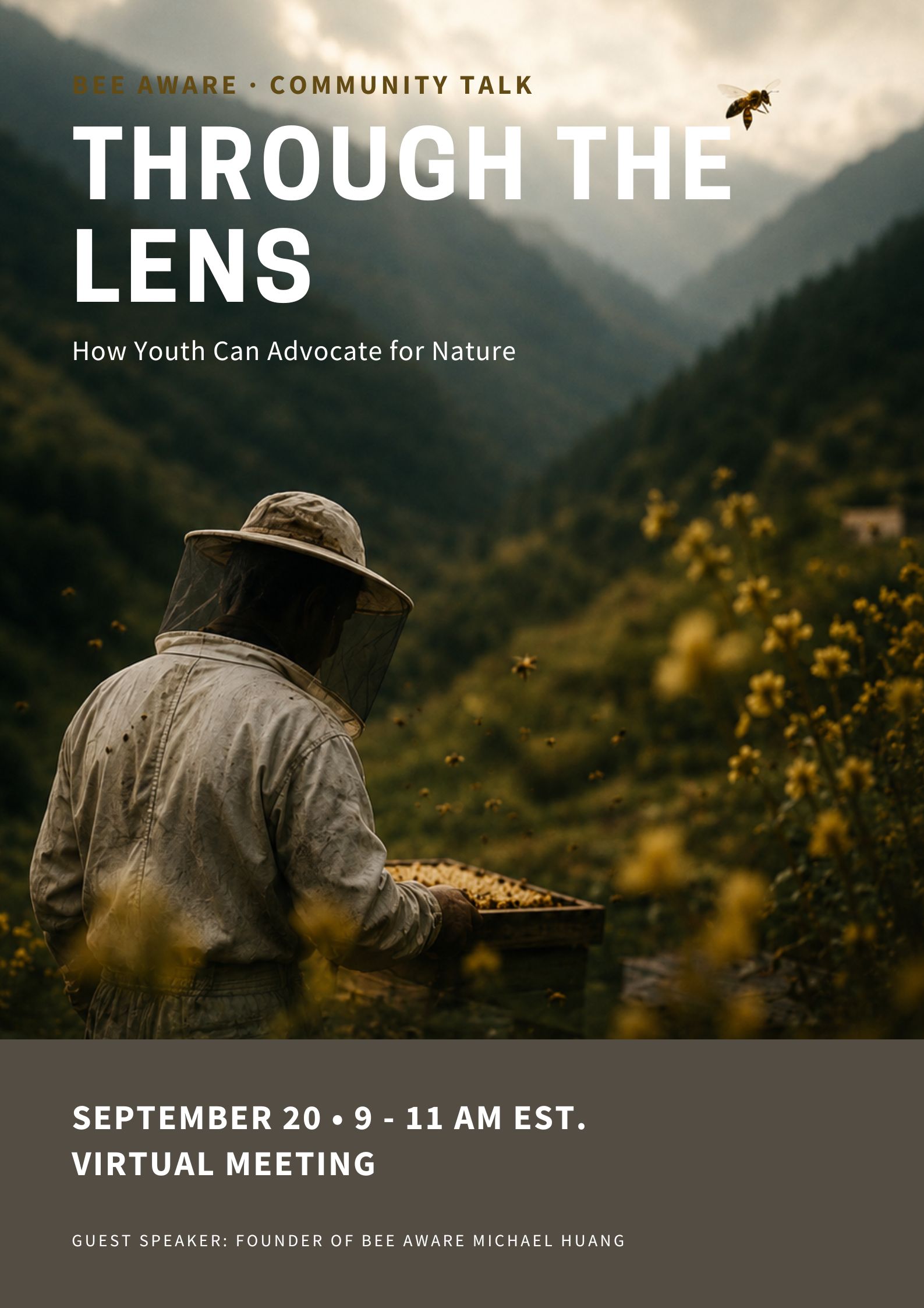 Through the Lens community talk poster