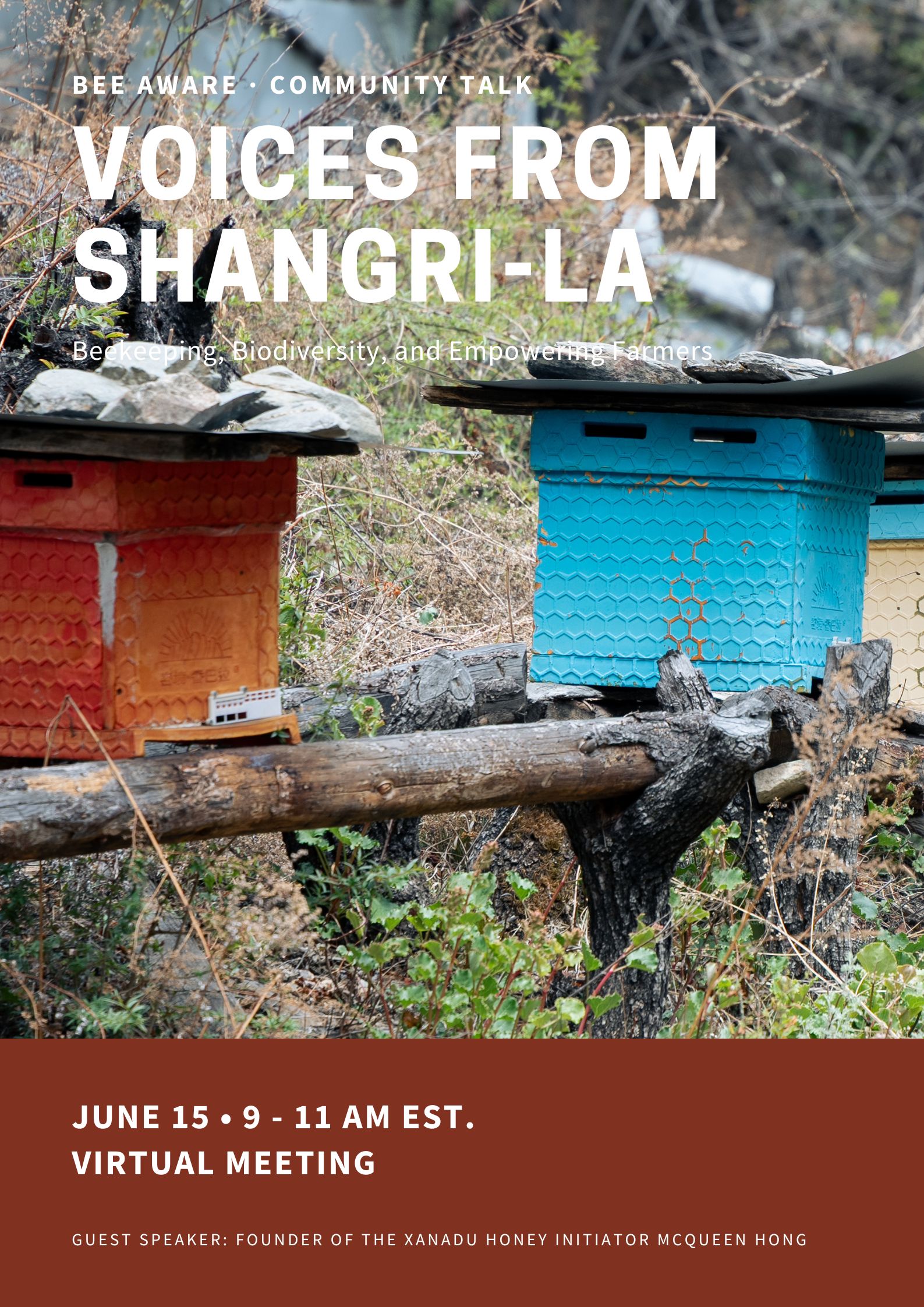 Voices from Shangri-La community talk poster